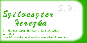 szilveszter herczka business card
